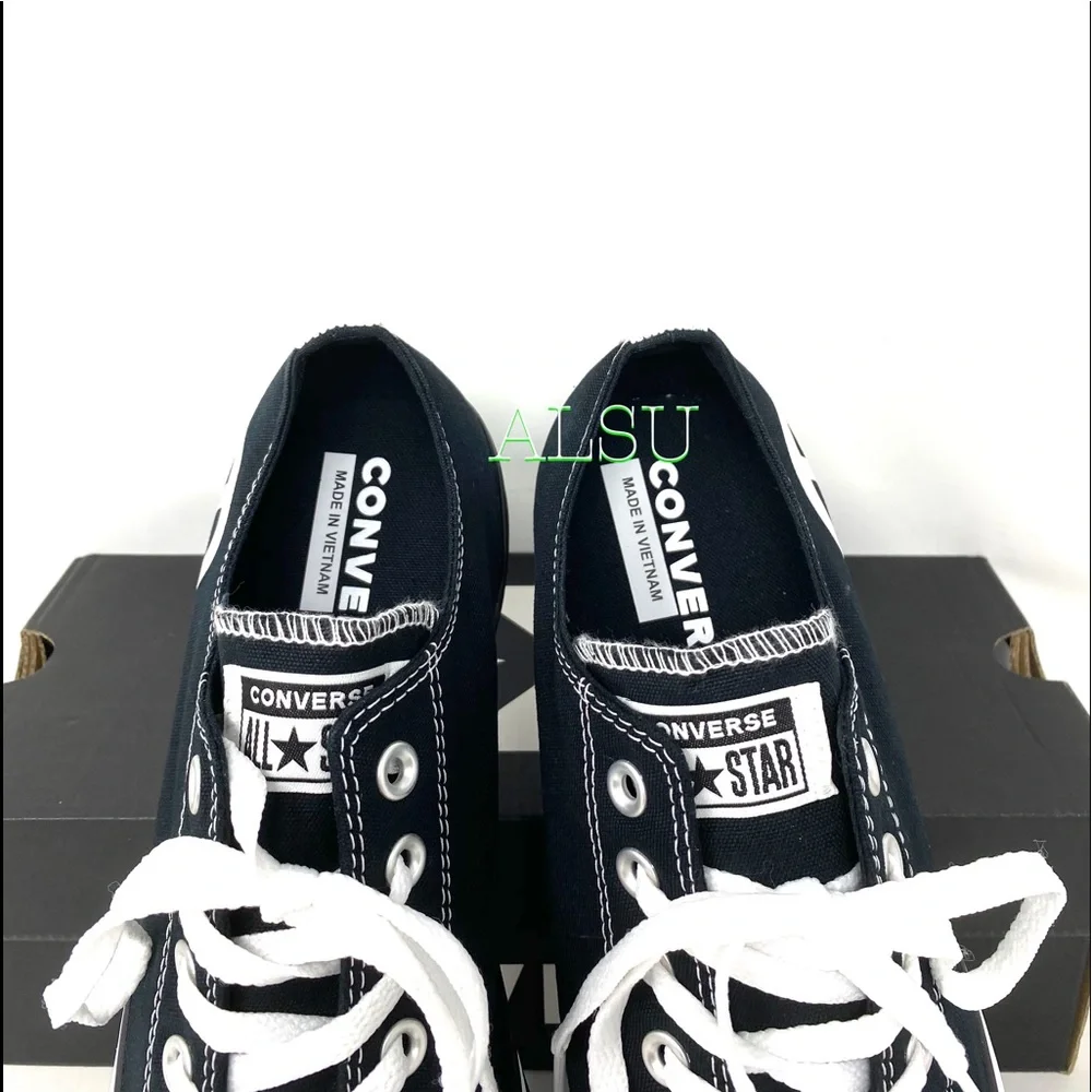 Converse Chuck Taylor ☮️ AS Canvas Low Skate Men’s Size Black Sneakers 165769F - Picture 10 of 13